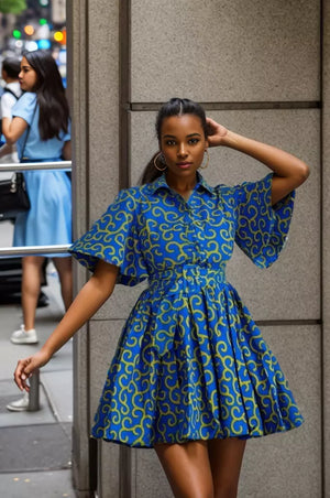 ROBE Macaroni bleu DAKROL