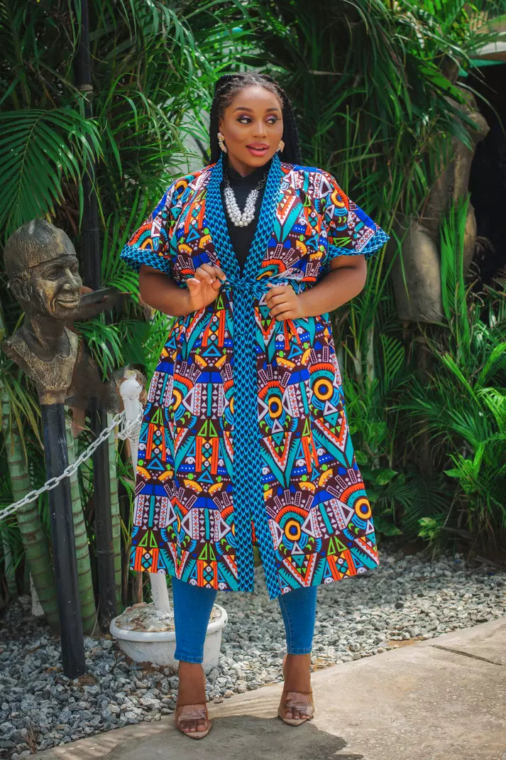 Kimono Africain Imprimé Nanyamka TEDADESIGNS
