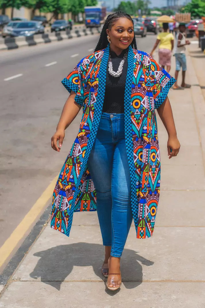 Kimono Africain Imprimé Nanyamka TEDADESIGNS