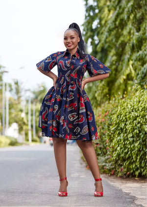 Robe chemise courte Bella ciao DAKROL