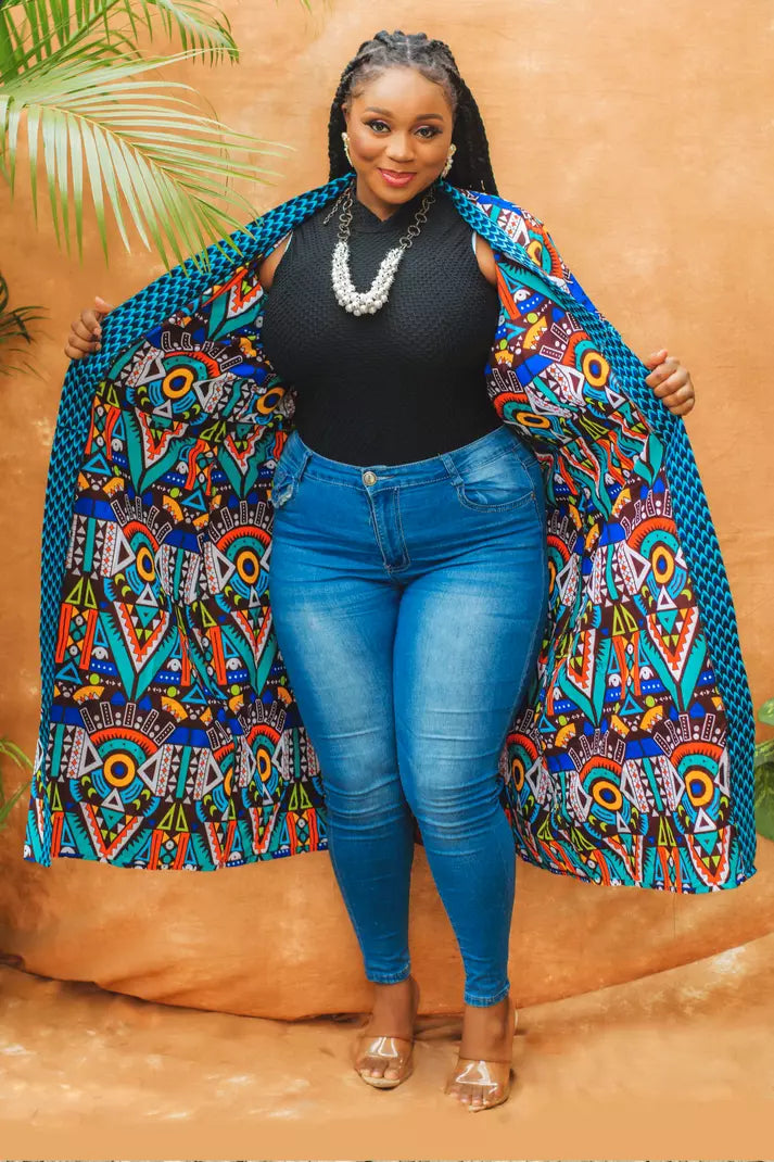 Kimono Africain Imprimé Nanyamka TEDADESIGNS