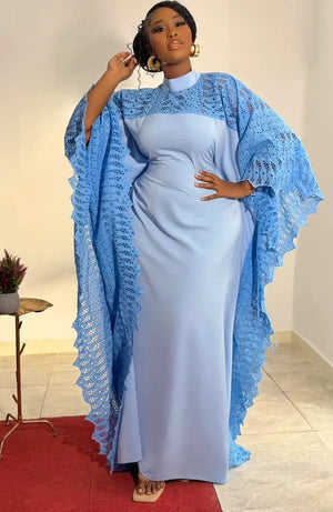 Robe-boubou Arlette bleue