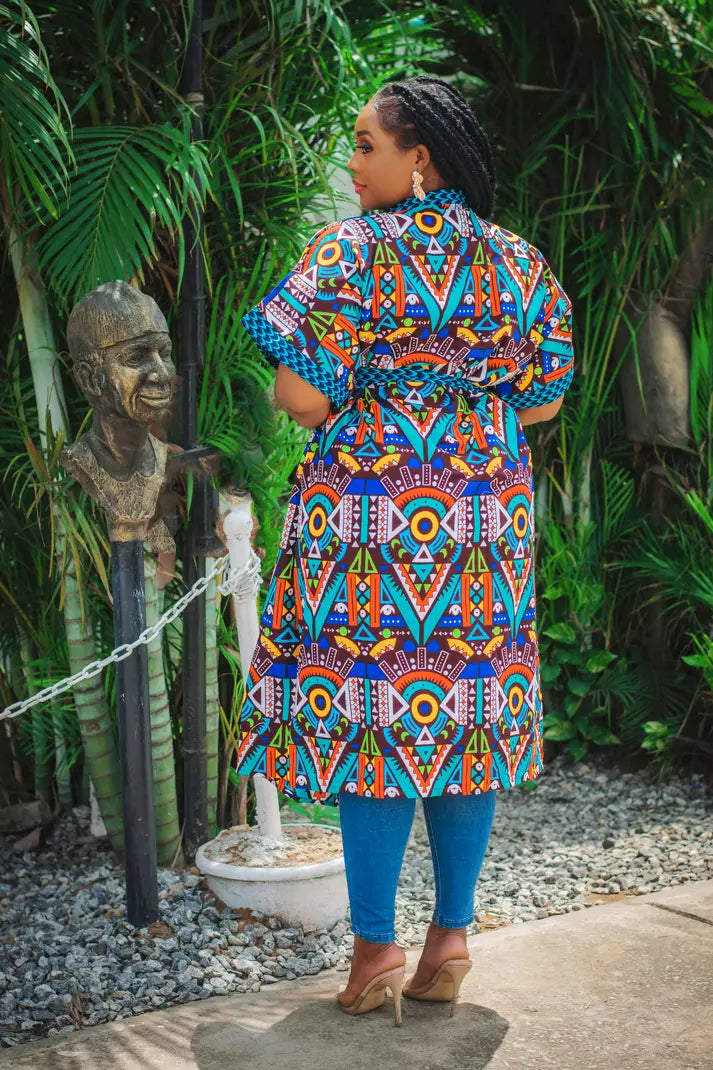 Kimono Africain Imprimé Nanyamka TEDADESIGNS
