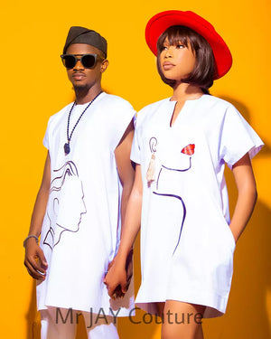 Le haut GOGO danshiki (homme) et le haut GIFTY (femme)
