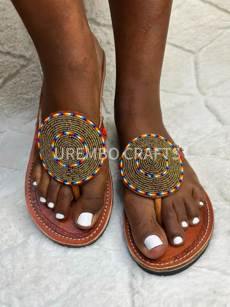 Sandales Massaï, sandales en cuir, sandales kenyanes, tongs UREMBOSANDALS