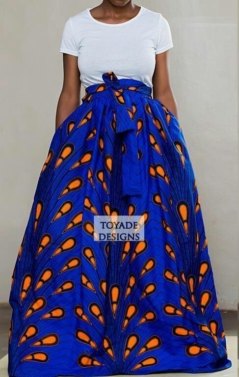 Jupe Ankara, jupe imprimée africaine