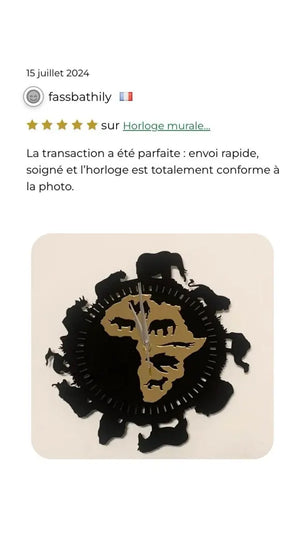 Horloge murale africaine FASSBATHILY