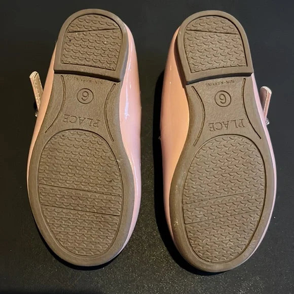 Mary Janes roses à thème chat pour enfants T20